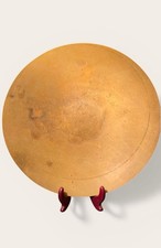 Ronald Hayes Pearson Signed Hand Spun Brass Bowl Charger MCM Studio Craft picture
