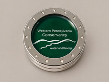 Western Pennsylvania Conservancy Desktop Paperweight Magnifying Glass Chrome picture
