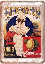 OGÉ, Eugène Citronelli, Sirop extra fin Liquor Poster Retro Look Sign E1178 picture