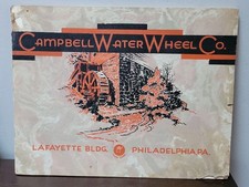 1932 Campbell Water Wheel 64pg Catalog Illustrated Hydroelectric Dams Plants picture
