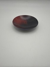 Royal Doulton Flambe Veined Pin Dish Oxblood Red Bone China England picture