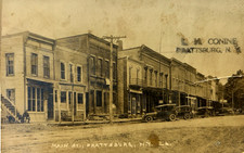 RPPC New York Postcard Main Street Prattsburgh L. H. Conine C. 1915 Ford T-Model picture