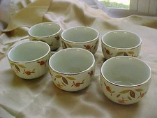 Lot of 6 Vintage Hall's Jewel Tea Custard/Berry/Dessert Bowls picture