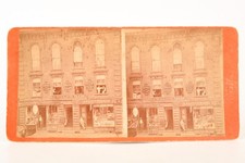 1870s Stereoview Photo 7x3½ - Sabin C. Woolson’s Tailoring Shop Montpelier VT picture