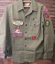 VTG 1960s BOY SCOUT Uniform SHIRT BSA WWW Aiaouez Lodge 473 Winnebago Council picture