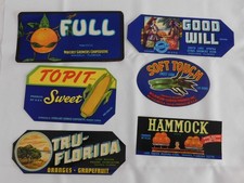 25 Different Vintage Florida Crate Labels picture