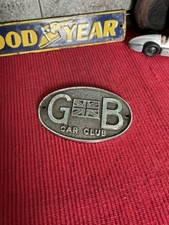 GB Car Badge - GREAT BRITAIN GB CAR CLUB Car Plate Badge Emblem  picture