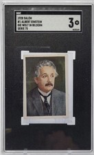 ALBERT EINSTEIN 1928 SALEM BILDER DIE WELT IN BILDERN SERIE 75 SGC 3 picture