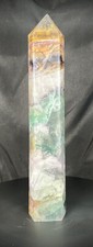 Gorgeous Tall Rainbow Fluorite Tower 10.75