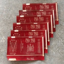 Vtg 1940s Era Empty Cigarette Wrappers Only For Pall Mall Famous Cigg Lot Of 6 picture
