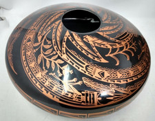 RARE Visions by Earthtones Leone Kuhne Ceramic Art Native American Seed Pot picture