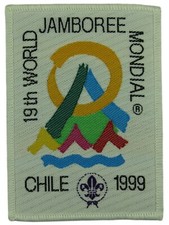 1998-1999 19th World Scout Jamboree Chile Official Woven Patch WHT Bdr (WSJ723) picture