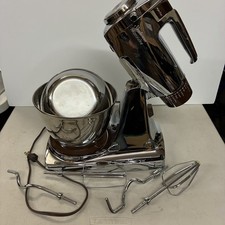 Vintage Sunbeam Mixmaster Power Plus 16-Speed Chrome Stand Mixer w/ Attachments picture