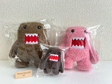 Sekiguchi NHK Mascot Character Domo kun Plush Stuffed Toy Set of 3 New Japan picture