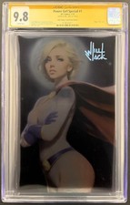 POWER GIRL SPECIAL #1 CGC 9.8 SS SIGNED WILL JACK SDCC VIRGIN FOIL EDITION RARE picture