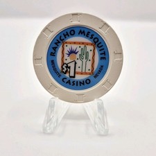 Rancho Mesquite Casino Mesquite Nevada 1997 $1 Casino Chip N8991 picture