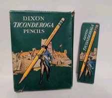 2 Vintage Dixon Ticonderoga Pencil 