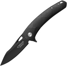Camillus Blaze Linerlock Black G10 Folding Titanium D2 Steel Pocket Knife 19810 picture