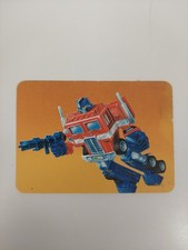 1985 Hasbro Transformers Action Cards # 1 Optimus Prime Rookie Card Lower Grade picture