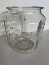 vintage planters peanut display 5 cent jar 10.5 x 8.5