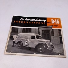 1940 International D-15 Truck Brochure Pickup Panel Stake Original 40 picture