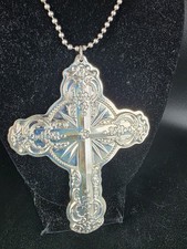 Wallace 2009 14 Th Edition  Annual Grande Baroque Sterling Silver Cross Ornament picture