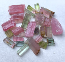 41.50Ct Tourmaline Pencil Crystals Rough Parcel 0.80-4.10Ct Gemstones picture