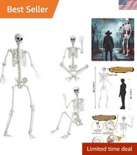 7.9ft/240cm Realistic Giant Skeleton - Flexible Joints for Ultimate Spooky Decor picture