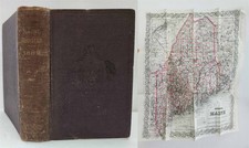 1882 antique MAINE STATE DIRECTORY legislative manual REGISTER w MAP PLANTATION picture