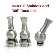 360° Rotatable  stainless steel 510 Drip Tip 510 mouthpiece with 810 adaptor picture