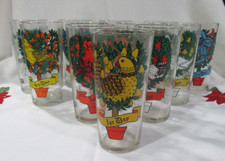 Vtg 1980 Pepsi 12 Days Of Christmas Glasses Complete Set Of 12 Great Condition picture