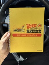 Original Vintage 1970’s WENDY'S Employee Handbook Very Rare One Of A Kind? picture