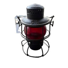 Adlake Kero Pennsylvania Rail Road Red Signal Train Lantern Vintage picture