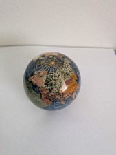 Handcrafted Gemstone World Globe Paperweight 3