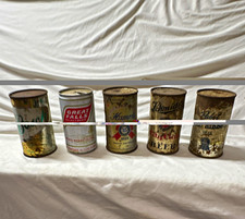 Vintage Pull Tab Beer Can Lot of 5 Pabst Blue Ribbon Hamm's Schmidt Busch picture