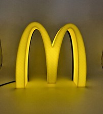 McDonald's LOGO Sign Desk Shelf Art Light Box USB Powered ON/OFF Switch picture