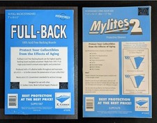 50 - E. Gerber Standard Comic Mylites 2 & 35 PT Full-Backs 725M2 700FB Set of 50 picture
