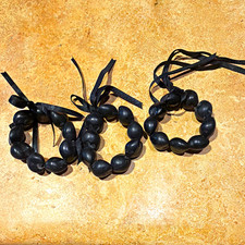 Genuine Hawaiian Kukui Nut bracelets lot of 3 picture