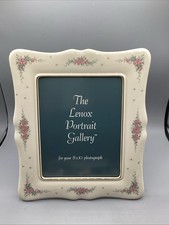 Vintage NOS Rare Lenox Rose Manor Porcelain For 8”x10” Photo Picture Frame picture
