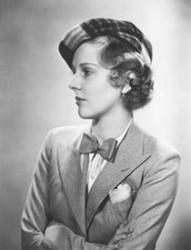 American Actress Miriam Seegar Wearing A Bowtie And A Hat 1926 Old Photo picture