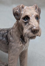 Vintage Dahl Jensen Copenhagen Denmark Airedale Terrier Dog Figurine 1079 picture