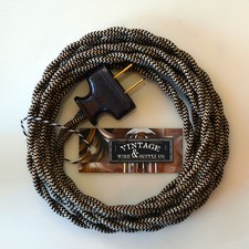 Riverbed Cotton Cloth Covered Wire Vintage Rewire Kit Lamp Cord Fan picture