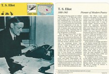 1979 Panarizon, Story Of America, #51.10 T.S. Eliot, Poet picture