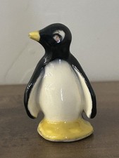 Miniature Vintage Penguin Figurine Trinket Ceramic/Porcelain picture