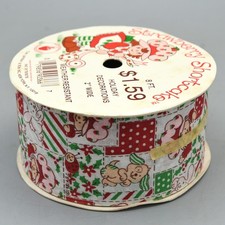 Strawberry Shortcake Holiday Ribbon Vintage 1981 CM Offray Christmas 2 Inch NEW picture