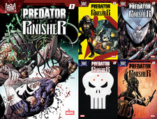 Predator vs. Punisher #1 (Marvel, 2026) 5 Cover LOT * PRESALE * 11/11 Set FOIL picture
