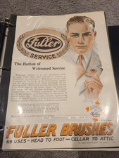 Vintage 1924 FULLER BRUSHES Service 1920's Print Ad picture
