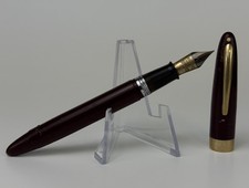 Vintage c1950 Sheaffer Statesman Fat Burgundy Fountain Pen picture