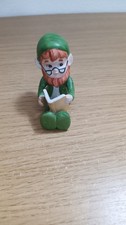 Vintage Lefton China Elf Pixie With Glasses Reading Book picture
