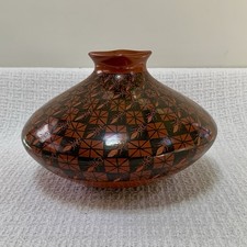 Mata Ortiz Polychrome Seed Jar by Yoly Ledezma-Sgraffito Ant Design-6